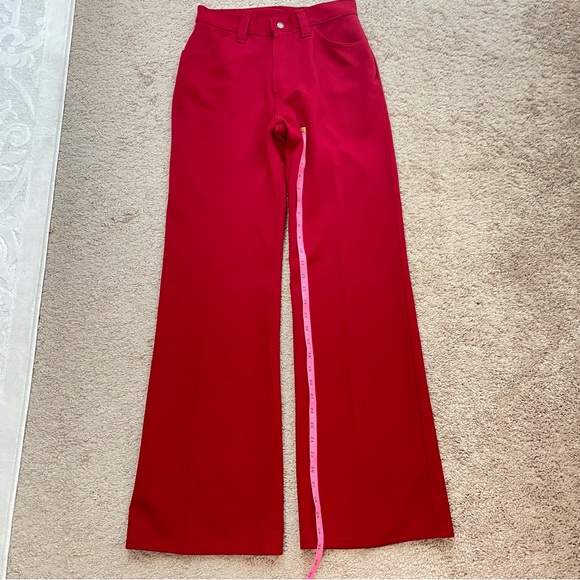 Vintage Levis for Gals Sta-Prest Big E White Tab RARE Retro 60s 70s Flared Pants - Picture 15 of 16